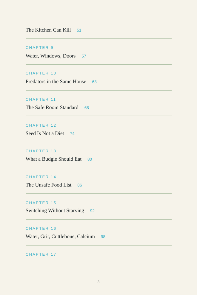 Interior page preview about food and health checks
